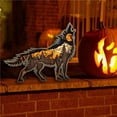 thumbnail image 4 of Decoración De Lobo Marrón De Madera, Animal De Bosque Multiusos, Exquisita Decoración Artesanal De Lobo Para El Hogar Para Sala De Estar, Dormitorio Y Oficina Serendint HA014117-00, 4 of 7