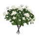 thumbnail image 3 of 4 paquetes de flores artificiales para decoración de rododendros para exteriores. Blanco, 3 of 9