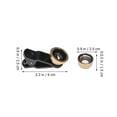 thumbnail image 4 of CIMAXIC Phone Macro Lens with Metal Body Golden Universal Clip for Smartphone Photography, 4 of 5