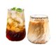 thumbnail image 2 of Elegante vaso de vidrio acanalado: vidrio de gran capacidad con diseño en espiral for helado americano, café con leche y agua (420 ml), 2 of 2