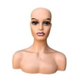 thumbnail image 4 of Maniquí femenino calvo de la cabeza del maniquí, soporte multiusos durable de la cabeza de la peluca para las pelucas Estilo A, 4 of 8