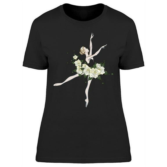 Ballerina In A Tutu Dress Dances T-Shirt Women -Image by Shutterstock, Female Small