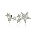 thumbnail image 1 of WREESH Personality Earrings Leaves Beautiful Diamond Earrings Irregular Mesh, 1 of 1