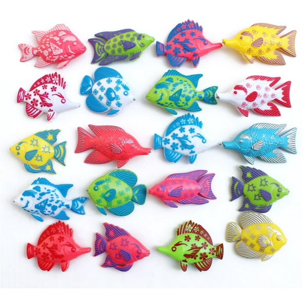 Cherish Magnetic Fishing Toy Set Fun Time Fishing Game With 1 Fishing Rod And 6 Cute Fishes For Children Random Color