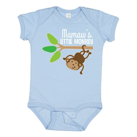 

Inktastic Mamaw Little Monkey Grandchild Gift Baby Boy or Baby Girl Bodysuit