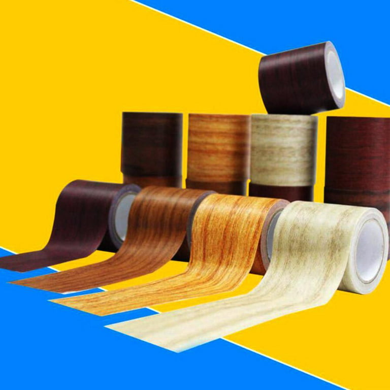 Furniture Tape Duct Tape Wood Effect Tape Floor Repair Tape Wood Effect  Repair Adhensive Duct Tape for Furniture Door Floor G3O5