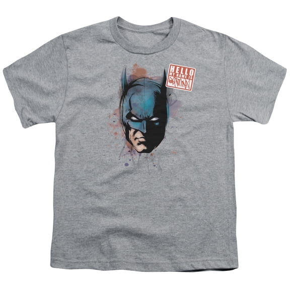 Batman - Hello - Youth Short Sleeve Shirt - Small