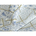 thumbnail image 3 of Ambesonne Nature Quilted Coverlet 2 Pcs, Patchwork Style Flowers Art, Twin Size, Pale Camel and Sky Blue, 3 of 4