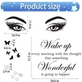 thumbnail image 3 of Quotes Wall Stickers Motivational Inspirational Wall Stickers Letter Wall Decals Vinyl Sayings Beauty Eye Wall Decor Positive Words for Women Girls Bedroom Living Room Hallways Home, 3 of 8