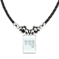 thumbnail image 1 of Clutch Brake Accelerator Pedal Necklace Jewelry Torque Leather Rope Pendant, 1 of 3