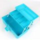 thumbnail image 5 of Caja de plástico para medicamentos con compartimentos, botiquín portátil, plegable, 5 of 5