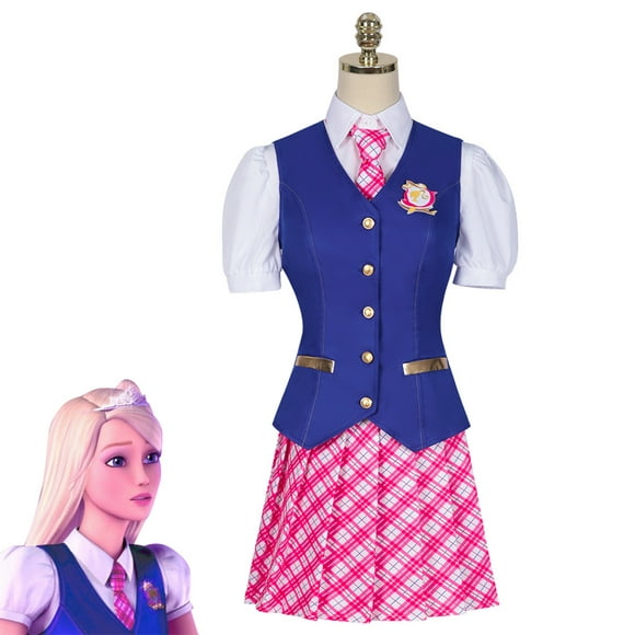 SHENMO Barbie cos Vêtements Princesse Collège Uniforme Delancey