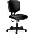 thumbnail image 2 of Volt Series 250 lbs. Capacity 18 in. to 22.25 in. Seat Height Leather Task Chair - Black, 2 of 7