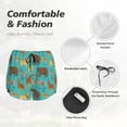 thumbnail image 4 of Bixox Women's Cute Animals pattern 2 in 1 Running Shorts - Lightweight Athletic Workout Gym Yoga Shorts Liner with Pockets - Small, 4 of 7