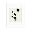 thumbnail image 1 of Panda Black White Open Mouth Color Block Desktop Photo Frame Picture Display Decoration Art Painting, 1 of 3
