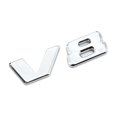 thumbnail image 1 of ZWP ABS Chrome Letters Car Fender Side Badge Sticker V8 Emblem Logo Decals Compatible With Mercedes G Class S600 W222 S500 W140 CL600 CLS63, 1 of 5