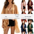 thumbnail image 3 of Gamivast Sarong Cover up for Women Chiffon Tie Front Wrap Scarf Sheer Lightweight Versatile Swimsuit Cover up Beachwear Vacation Resort Wear Cruise Poolside Beach to Boardwalk, 3 of 6