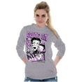 thumbnail image 4 of Kanji Style Cartoon Bring on the Boop Women Plus Size Long Sleeve Graphic Tee Brisco Brands 3X, 4 of 5