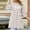 Beige, variant on Dresses for Women Spring Women's Wear Solid Color Round Neck Seven Point Sleeve Large Swing Loose Casual Top