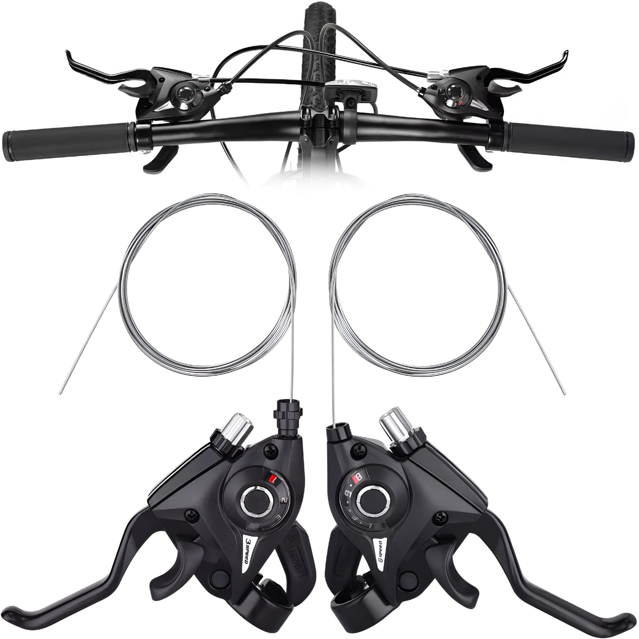 SunRun SL-KDSG-30 8 Speed Index Thumb Shifter - Walmart.com