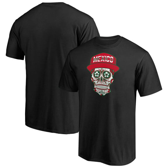Men's Black Mexico Sugar Skull T-Shirt