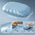 thumbnail image 7 of COOKCOK Ergonomic Cervical Memory Foam Pillow for Neck Pain Relief, Cooling Shell Cloud Bed Pillow for Side Back Sleepers, Blue, 7 of 7