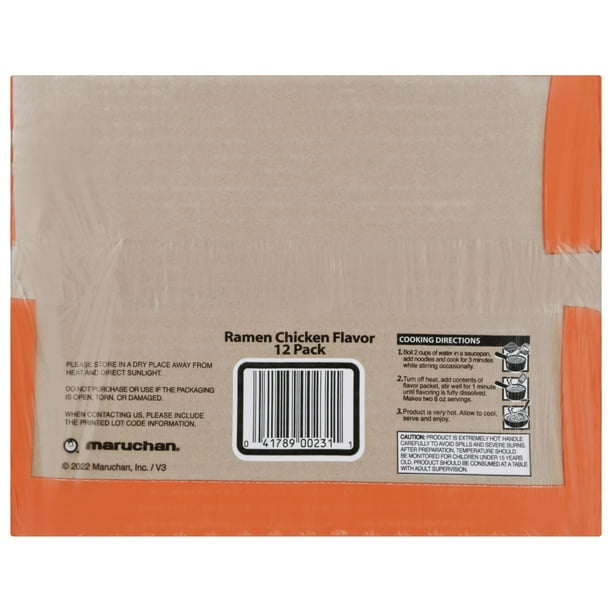 Maruchan Ramen Noodle Chicken Soup, 48 Pack for Breakroom