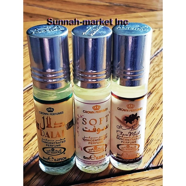 Aceite de perfume Al-Rehab Special, paquete de 3 unidades, Choco Musk Soft Dalal