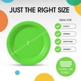 thumbnail image 4 of wqlpp-Lime Paper Plates 7 Inch 100 Count - Lime 7 Inch Paper Plates - Bulk Paper Plates Lime Disposable Plates - Great for Any Event - Disposable Cake Plates Paper Plate Lime -, 4 of 4