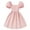 Pink, variant on Gelikeya Girls Spring Dresses Pink Ruffle Short Sleeve Solid Summer Dance Party Princess Dresses Clothes(Toddlers, Pink, 11-12 Years)