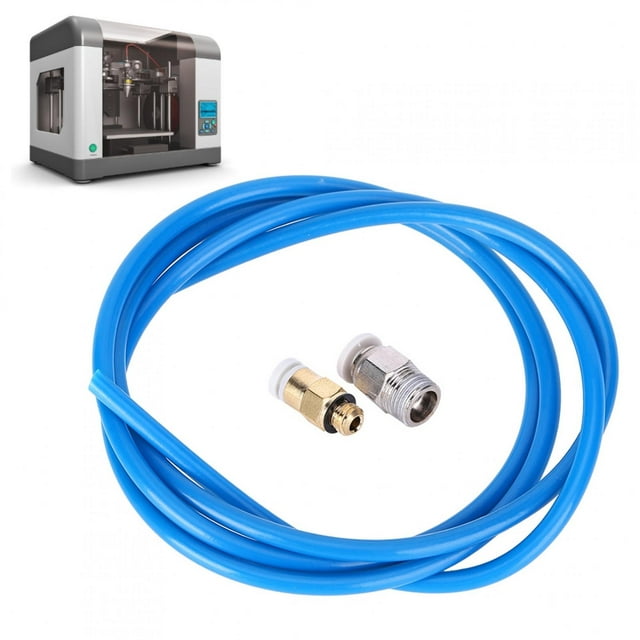 Dark Blue PTFE Feeding Tube Corrosion Resistance Insulation Set for 3D Printer, with Remote Feeding Tube for Long Distance Feeding