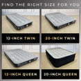 thumbnail image 4 of MaisonAir 20in Queen Airbed Premium Air Matress with Coil Beam Support and Built in Pillow with in Rechargable Pump, 4 of 6