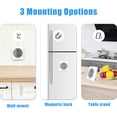 thumbnail image 4 of Zootealy Wirelessly Monitor Temperature and Humidity Levels with Bluetooth Controller for Home and Office - White ABS Plastic CR2032 Button Battery, 4 of 7