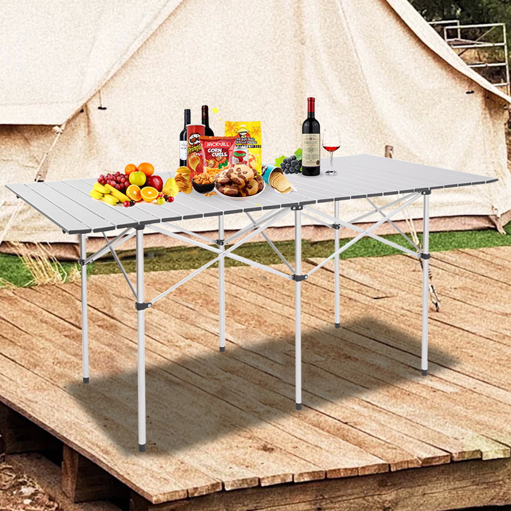 NEW Folding Table 5ft Portable Camping Garden Party Trestle Indoor Outdoor BBQ 