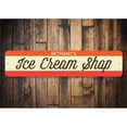 thumbnail image 1 of Ice Cream Shop Novelty Sign, Metal Wall Decor - 4x18 inches, 1 of 4