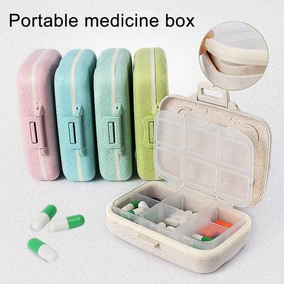 Visland 3/6 Slots Moisture-proof Pill Box Medicine Storage Case Travel Drug Organizer