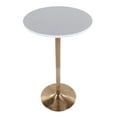 thumbnail image 3 of LumiSource Gold Metal, White MDF Pebble Dining or Bar Table, 3 of 3