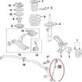 thumbnail image 2 of New Genuine Honda Civic Front Stabilizer Sway Bar Link Set (x2) (2016-2024) OE, 2 of 10