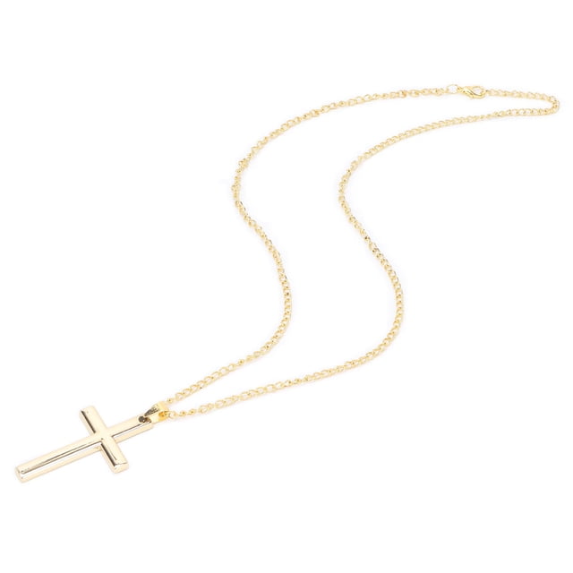 Joyería cruzada, colgante de cruz de temperamento unisex, collar de cruz, collar con colgante de cruz, estética elegante Jadeshay A