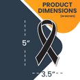 thumbnail image 2 of Magnet Me Up Support Melanoma Cancer Awareness Black Ribbon Magnet Decal, 3.5x7 In, Vinyl Automotive Magnet, 2 of 7