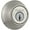 Satin Nickel, variant on 660 Single Standard Cylinder Deadbolt - Black