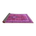 thumbnail image 2 of Ahgly Company Indoor Rectangle Medallion Purple Traditional Area Rugs, 2' x 5', 2 of 4