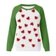thumbnail image 3 of Gibobby Sudaderas para mujer Lady Love Without Full Seal Cap Ocio Cuello redondo Manga raglán Polar (Verde, XL), 3 of 4