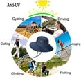 thumbnail image 5 of A foldable outdoor sports mountaineering fishing visor hat Breathable sun hat fisherman's hat - Navy blue, 5 of 5