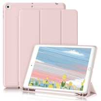 DWPSG iPad 10.2 Case for iPad 9th Generation 2021 /iPad 8th Generation 2020 / iPad 7th Gen 2019 with Pencil Holder, Auto Sleep/Wake for Slim Soft Back Smart Cover, iPad 10.2 inch Case, Pink