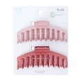 thumbnail image 2 of Time and Tru Women's Hair Claw Clip 2-Pack, Pink, 2 of 7