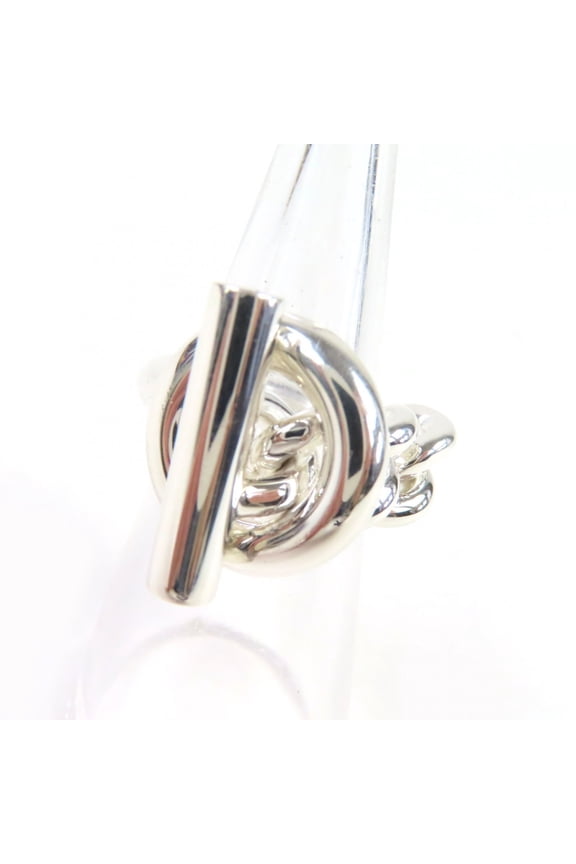 Pre-Owned HERMES Croisette Ring, AG925, 2023 model, Silver, Size 49 (equivalent to Japanese...