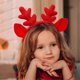 thumbnail image 4 of Plush Hairband Festive Christmas Hat Antler Headband Flexible Xmas Headgear for Kids Adults Holiday Decor, 4 of 5