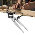 thumbnail image 4 of Metal Scribe Tool, Compass Geometry Tool Wing Dividers For Leather Compass Creaser Wing Divider Adjustable Divider Calipers with Spring Nut For Leather Scribing and Marking, 4 of 7