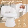 thumbnail image 7 of Wliqien Swivel Barrel Accent Chair, Upholstered Modern Vanity Chair, Round Swivel Chair, Ergonomic Makeup Chair for Bedroom Living Room Office, 7 of 7